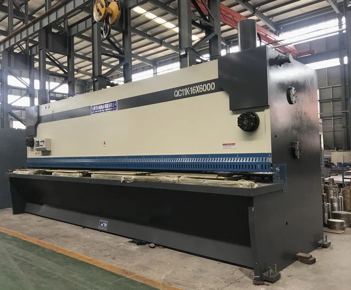 AHYW Yawei china 16mm 6m steel plate cutting guillotine shears manufacture ESA S625 DAC360T 4 axis cnc guillotine shear controller 