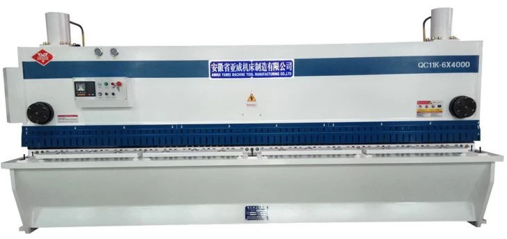 AHYW Yawei QC11K 6mm 4m metal guillotine shears Estun E21S